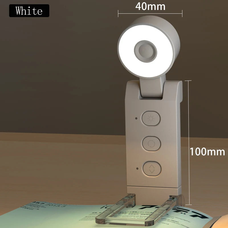 LED Book Light - Portable Clip Reading Lamp with Eye Protection & USB Rechargeable - ZOOMNSTORE