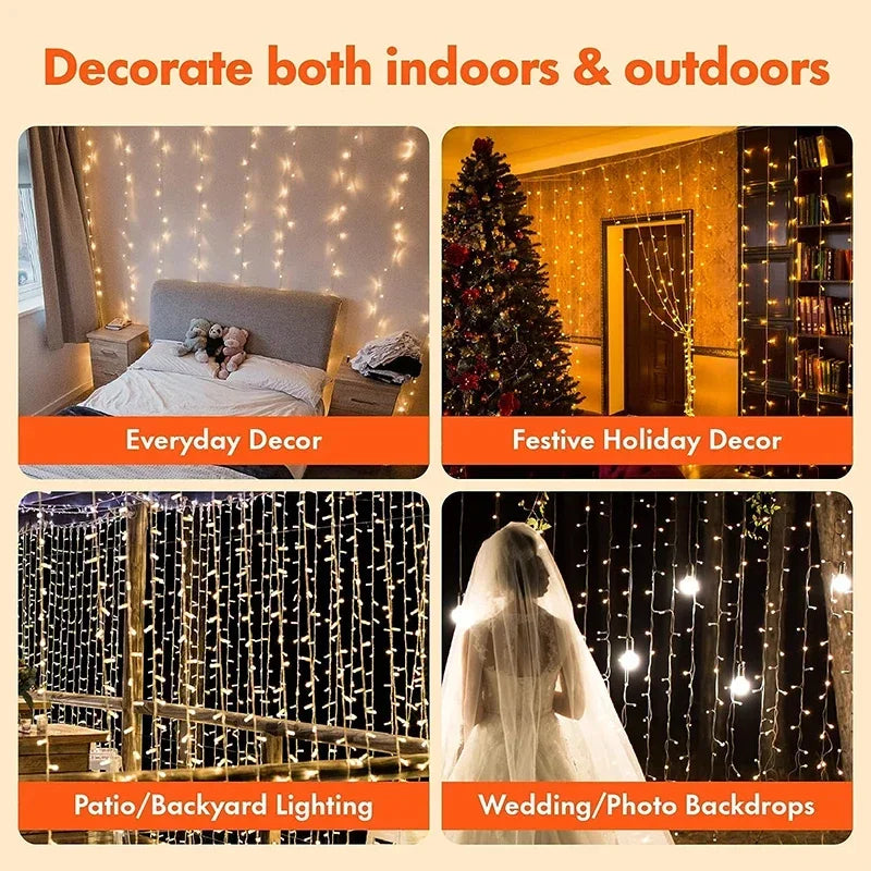 3M LED Fairy String Lights - USB Holiday Garland for Home Garden Christmas Party Wedding - ZOOMNSTORE