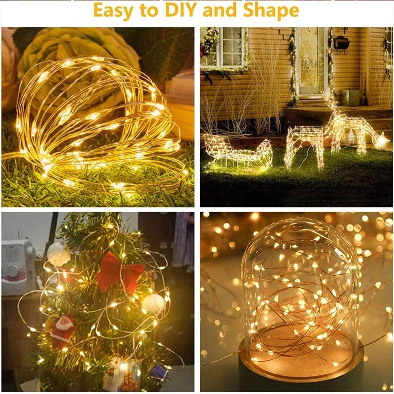 3M LED Fairy String Lights - USB Holiday Garland for Home Garden Christmas Party Wedding - ZOOMNSTORE