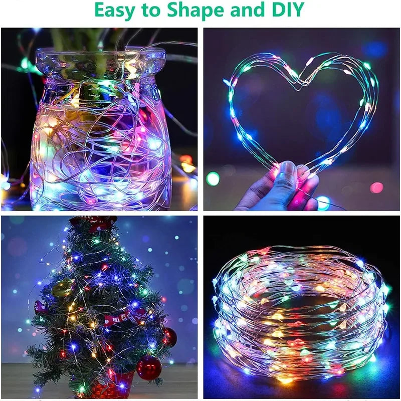 3M LED Fairy String Lights - USB Holiday Garland for Home Garden Christmas Party Wedding - ZOOMNSTORE