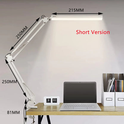 LED Desk Lamp - Dimmable Desk Light with Clamp Swing Arm, 10 Brightness Levels & USB Charging - ZOOMNSTORE