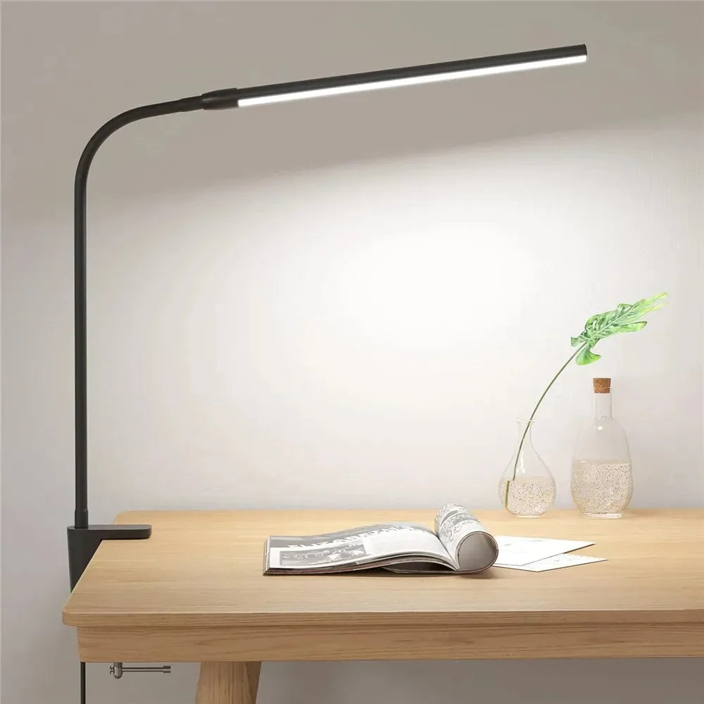 LED Desk Lamp Double Head Architect Light - Adjustable Gooseneck, Eye Caring, Stepless Dimming - ZOOMNSTORE