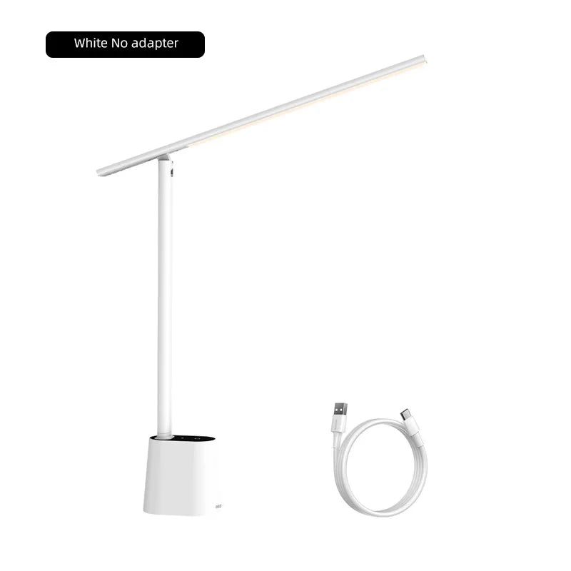 Baseus Dimmable LED Desk Lamp - Foldable Eye Protection Study Light with Smart Brightness Adjustment - ZOOMNSTORE