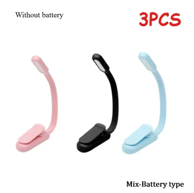 LED Desk Lamp - USB Rechargeable Mini Reading Lamp with Clip On, Adjustable Brightness - ZOOMNSTORE