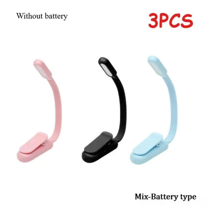 LED Desk Lamp - USB Rechargeable Mini Reading Lamp with Clip On, Adjustable Brightness - ZOOMNSTORE
