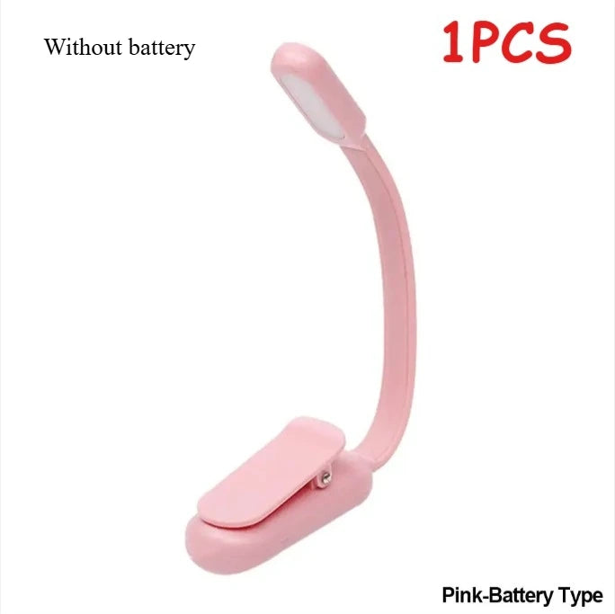 LED Desk Lamp - USB Rechargeable Mini Reading Lamp with Clip On, Adjustable Brightness - ZOOMNSTORE