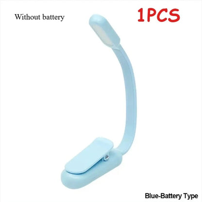 LED Desk Lamp - USB Rechargeable Mini Reading Lamp with Clip On, Adjustable Brightness - ZOOMNSTORE