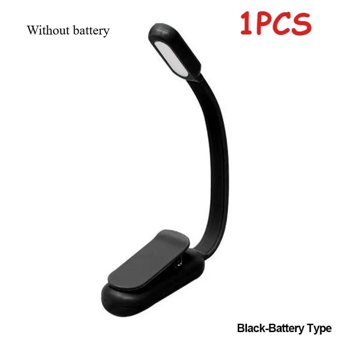 LED Desk Lamp - USB Rechargeable Mini Reading Lamp with Clip On, Adjustable Brightness - ZOOMNSTORE