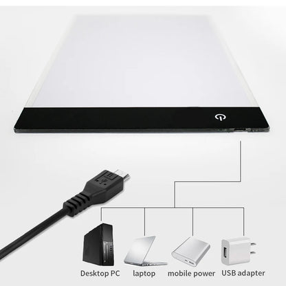 Dimmable A4 LED Drawing Pad - Educational Toy for Kids - ZOOMNSTORE