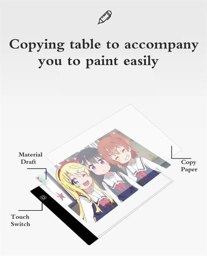 Dimmable A4 LED Drawing Pad - Educational Toy for Kids - ZOOMNSTORE