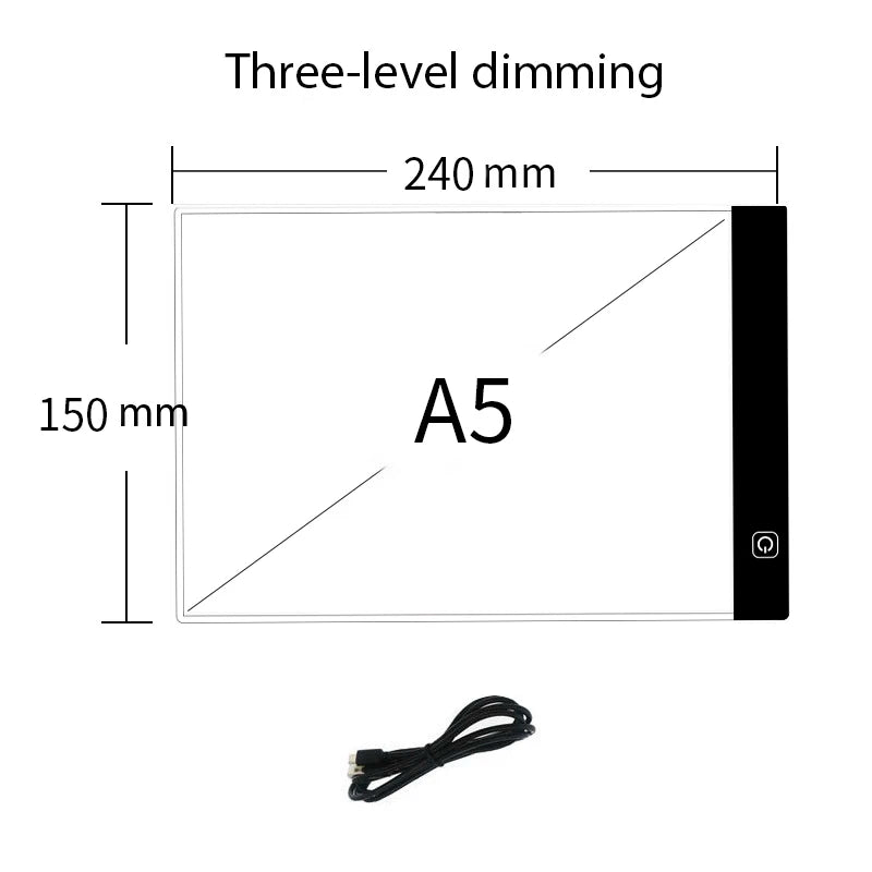 Dimmable A4 LED Drawing Pad - Educational Toy for Kids - ZOOMNSTORE