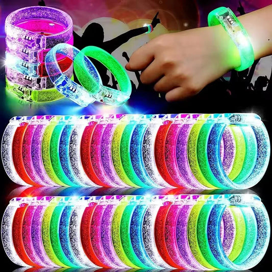 LED Glow Bracelets - Light Up Wristbands for Parties and Events - ZOOMNSTORE