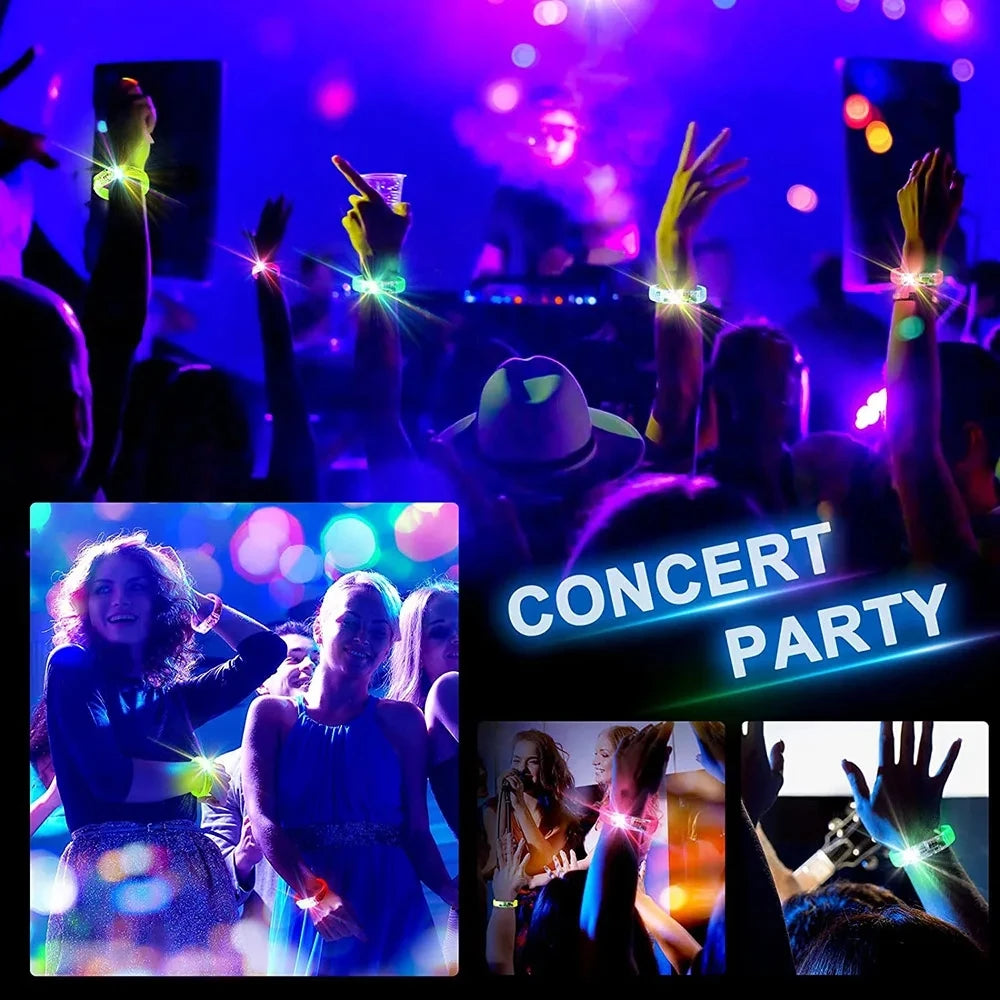 LED Glow Bracelets - Light Up Wristbands for Parties and Events - ZOOMNSTORE