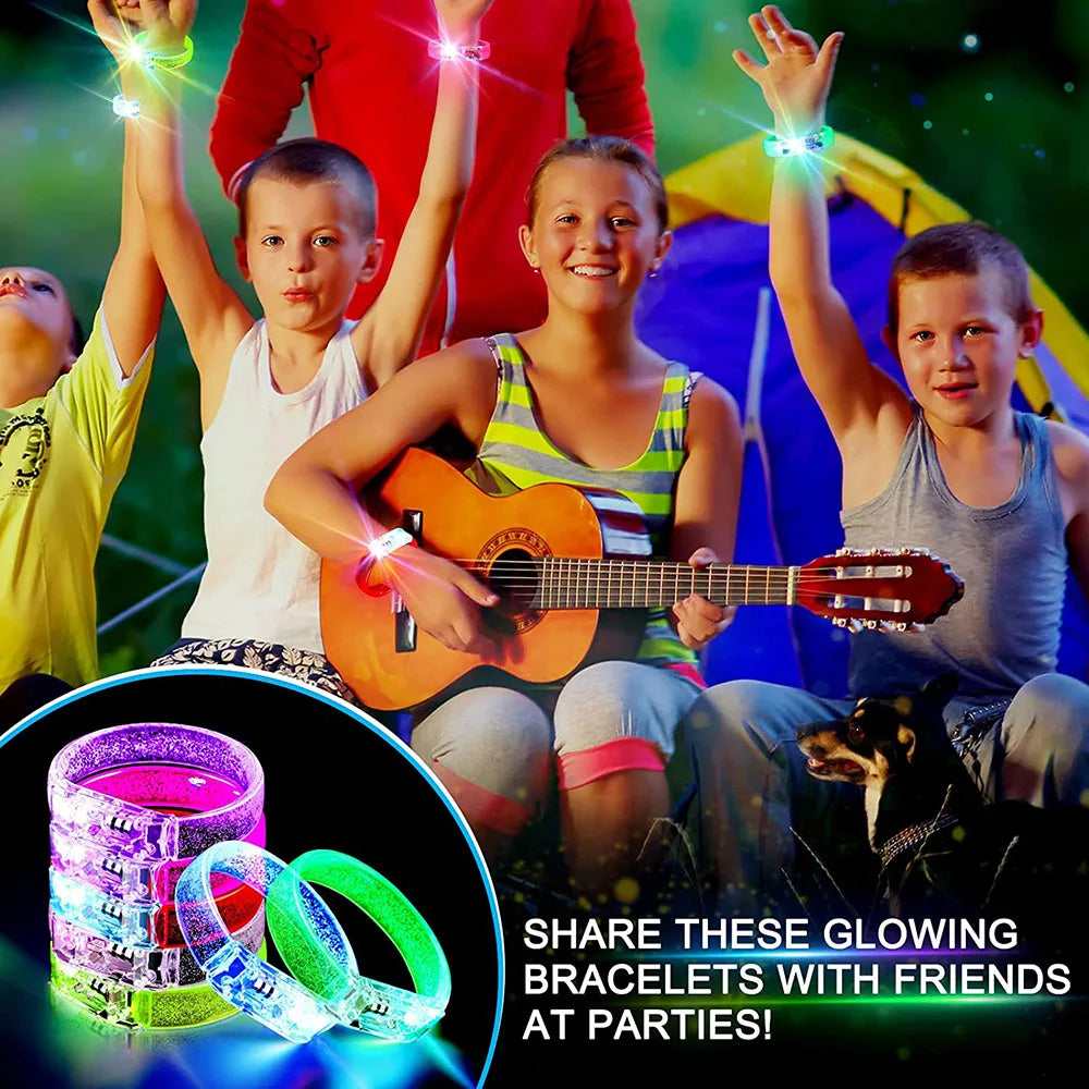 LED Glow Bracelets - Light Up Wristbands for Parties and Events - ZOOMNSTORE