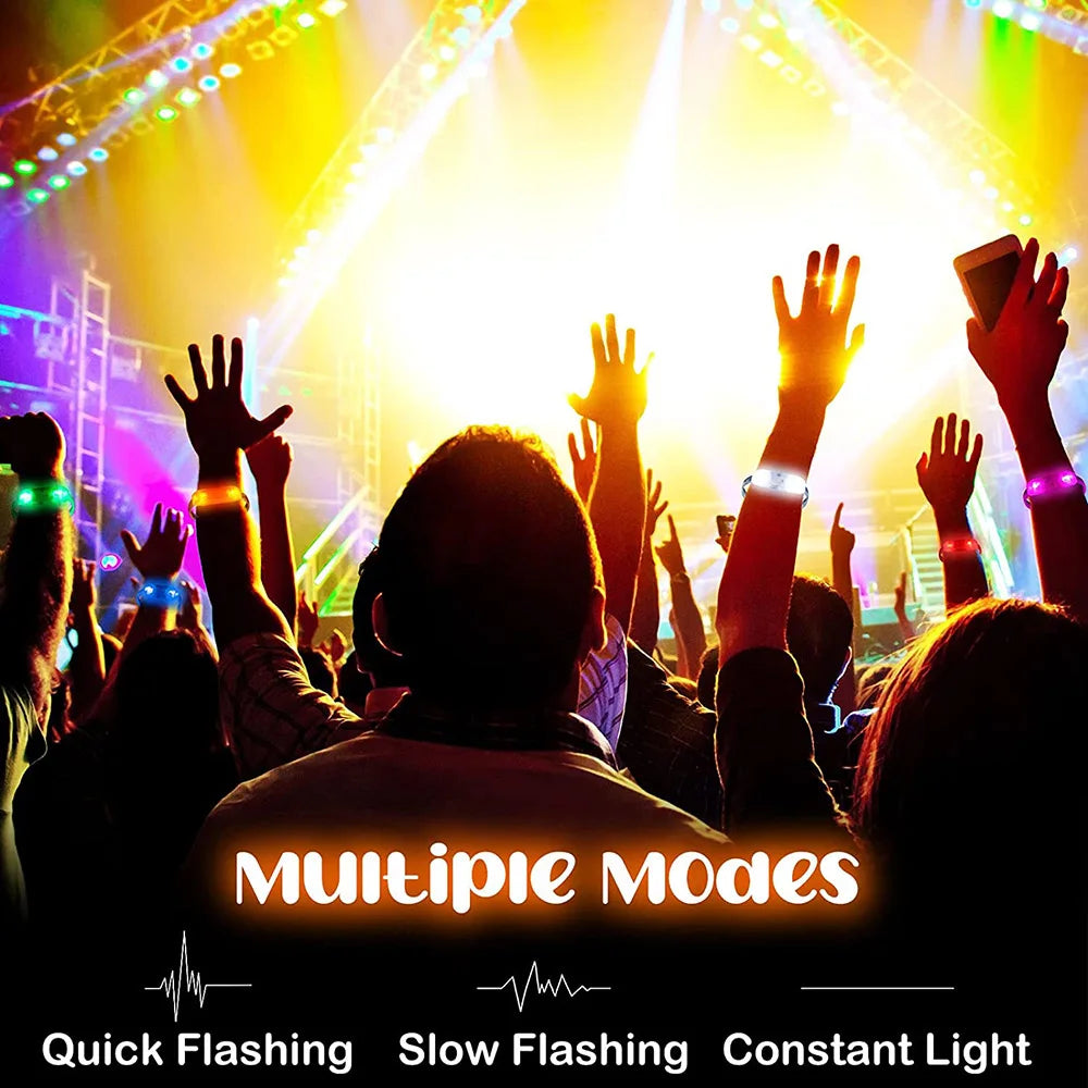 LED Glow Bracelets - Light Up Wristbands for Parties and Events - ZOOMNSTORE