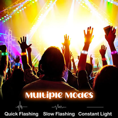 LED Glow Bracelets - Light Up Wristbands for Parties and Events - ZOOMNSTORE