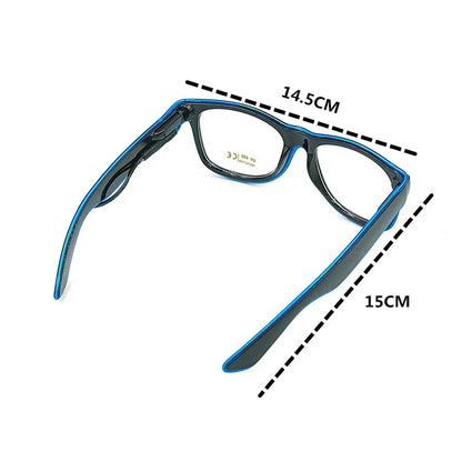 LED Flashing Glasses - Luminous Party Sunglasses Bright Novelty Gift - ZOOMNSTORE