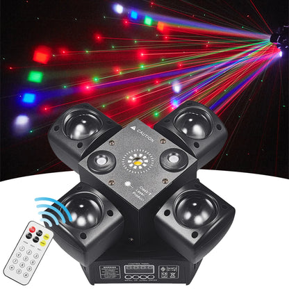 48W LED Moving Head Light - Colorful DMX512 Laser for DJ Party - ZOOMNSTORE