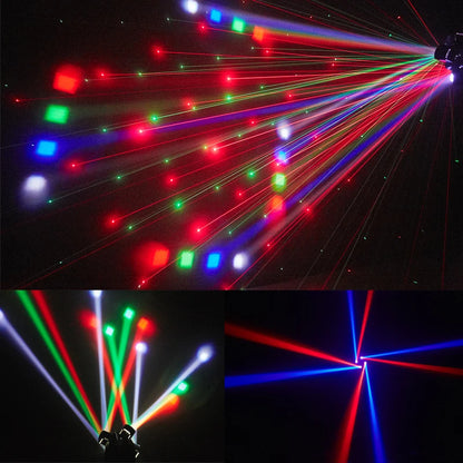 48W LED Moving Head Light - Colorful DMX512 Laser for DJ Party - ZOOMNSTORE