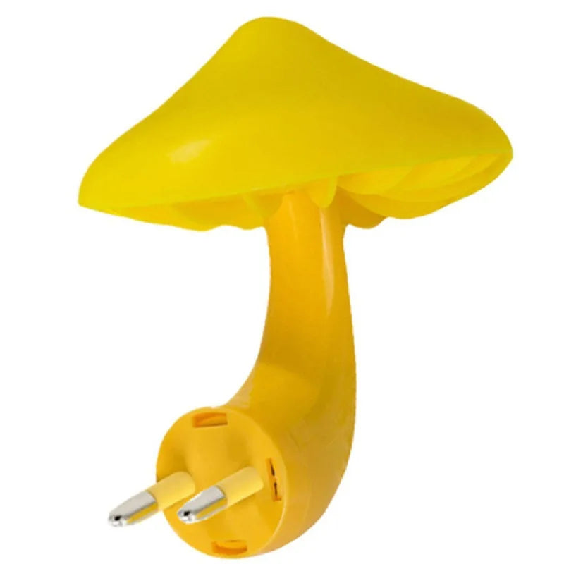 LED Mushroom Night Light - Energy Saving Wall Lamp with EU Plug - ZOOMNSTORE