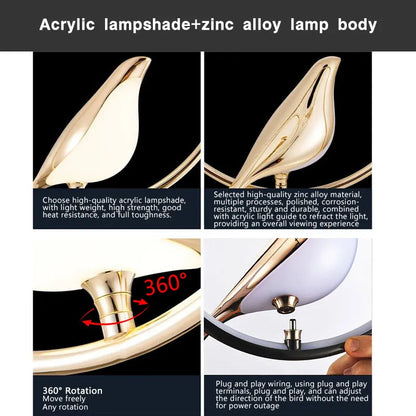 Magpie LED Pendant Lamp - Indoor Chandelier Light for Bedroom Black  Silver Hanging Light - ZOOMNSTORE