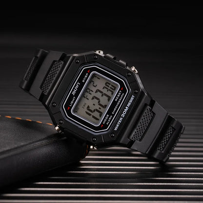 LED Sports Watch Men - Digital Wristwatch With Waterproof Silicone Band & Shock Resistant - ZOOMNSTORE