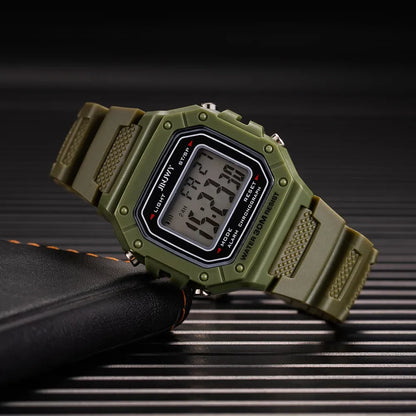 LED Sports Watch Men - Digital Wristwatch With Waterproof Silicone Band & Shock Resistant - ZOOMNSTORE