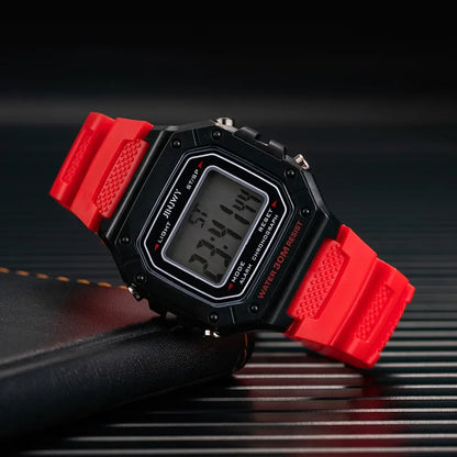 LED Sports Watch Men - Digital Wristwatch With Waterproof Silicone Band & Shock Resistant - ZOOMNSTORE
