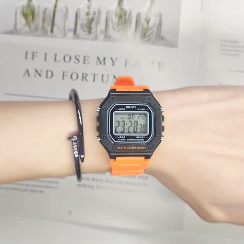 LED Sports Watch Men - Digital Wristwatch With Waterproof Silicone Band & Shock Resistant - ZOOMNSTORE