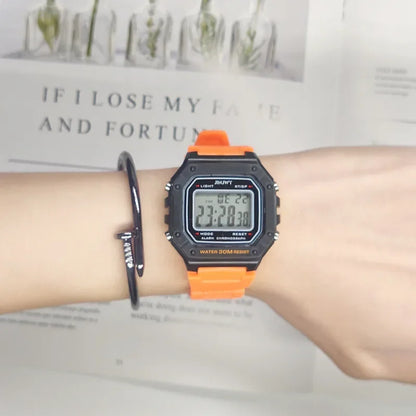 LED Sports Watch Men - Digital Wristwatch With Waterproof Silicone Band & Shock Resistant - ZOOMNSTORE