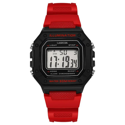 LED Sports Watch Men - Digital Wristwatch With Waterproof Silicone Band & Shock Resistant - ZOOMNSTORE