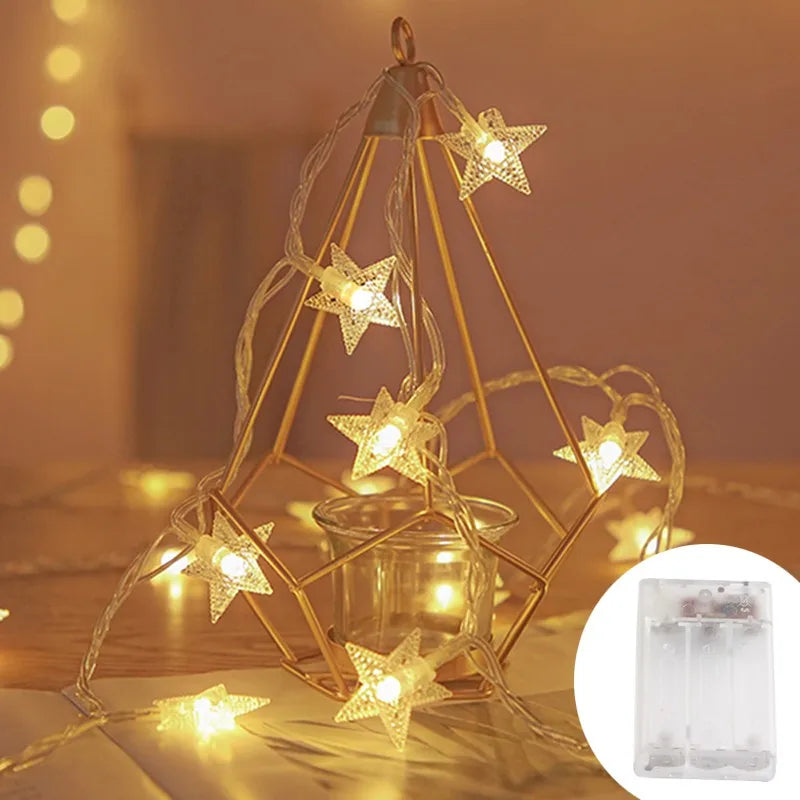 LED String Lights - Outdoor Star Fairy Lights for Party Wedding Garden Christmas Decor - ZOOMNSTORE