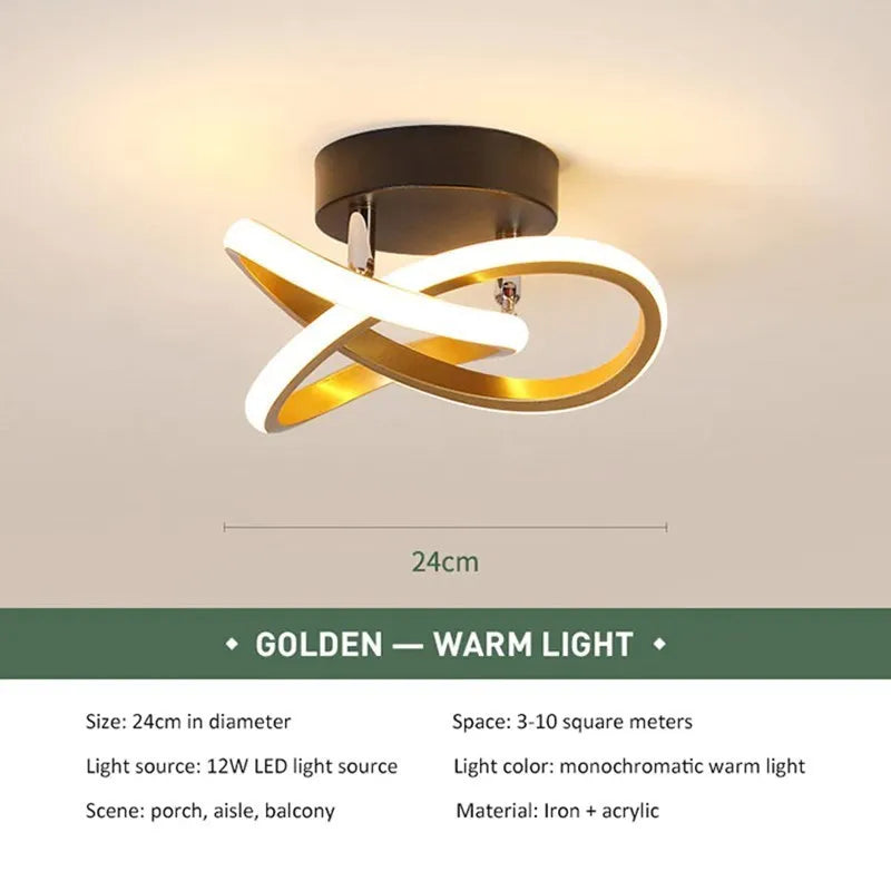 LED Strip Ceiling Lights - Modern Minimalist Living Room  Staircase Decor - ZOOMNSTORE