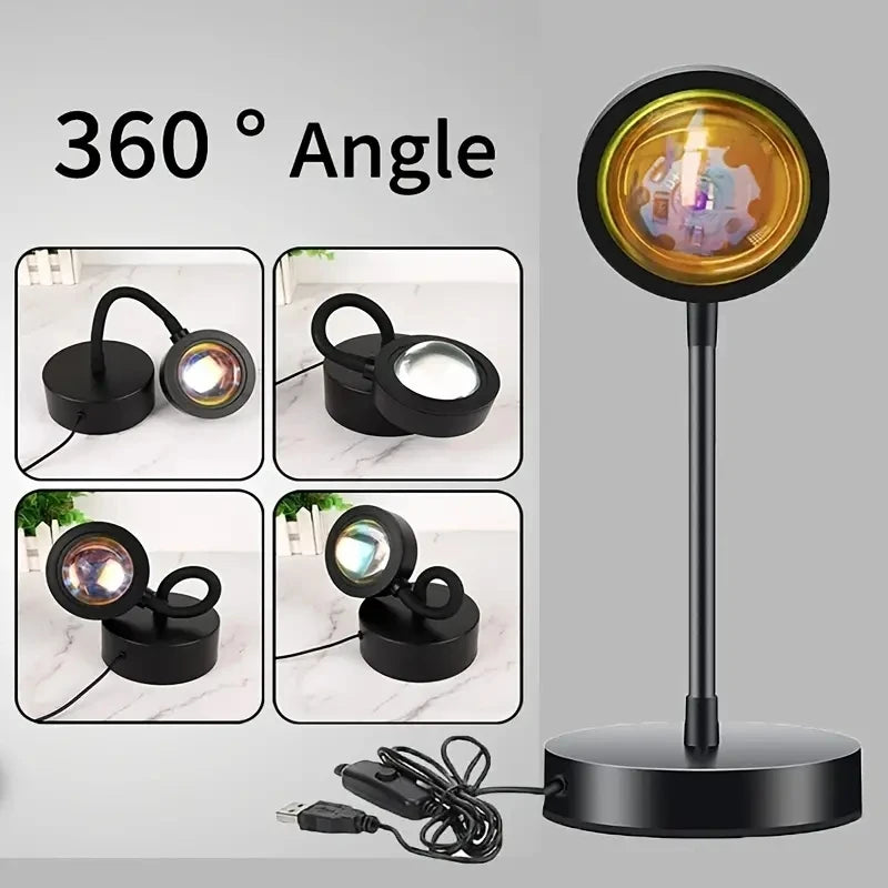LED Sunset Light Projector - Bedroom Atmosphere Night Light - ZOOMNSTORE