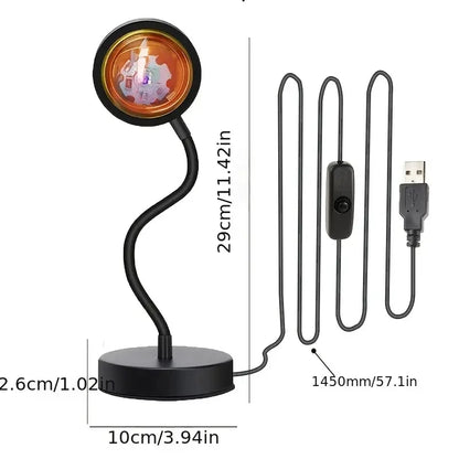 LED Sunset Light Projector - Bedroom Atmosphere Night Light - ZOOMNSTORE