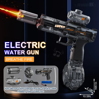 LED Water Gun Toy - Automatic Light-Up Pistol for Kids Summer Beach Pool Fun - ZOOMNSTORE
