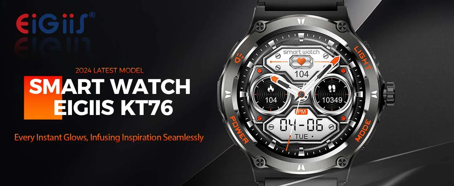 LaNikar Smart Watch 3ATM Waterproof - Sport Fitness Tracker With Heart Rate Monitor & Compass - ZOOMNSTORE