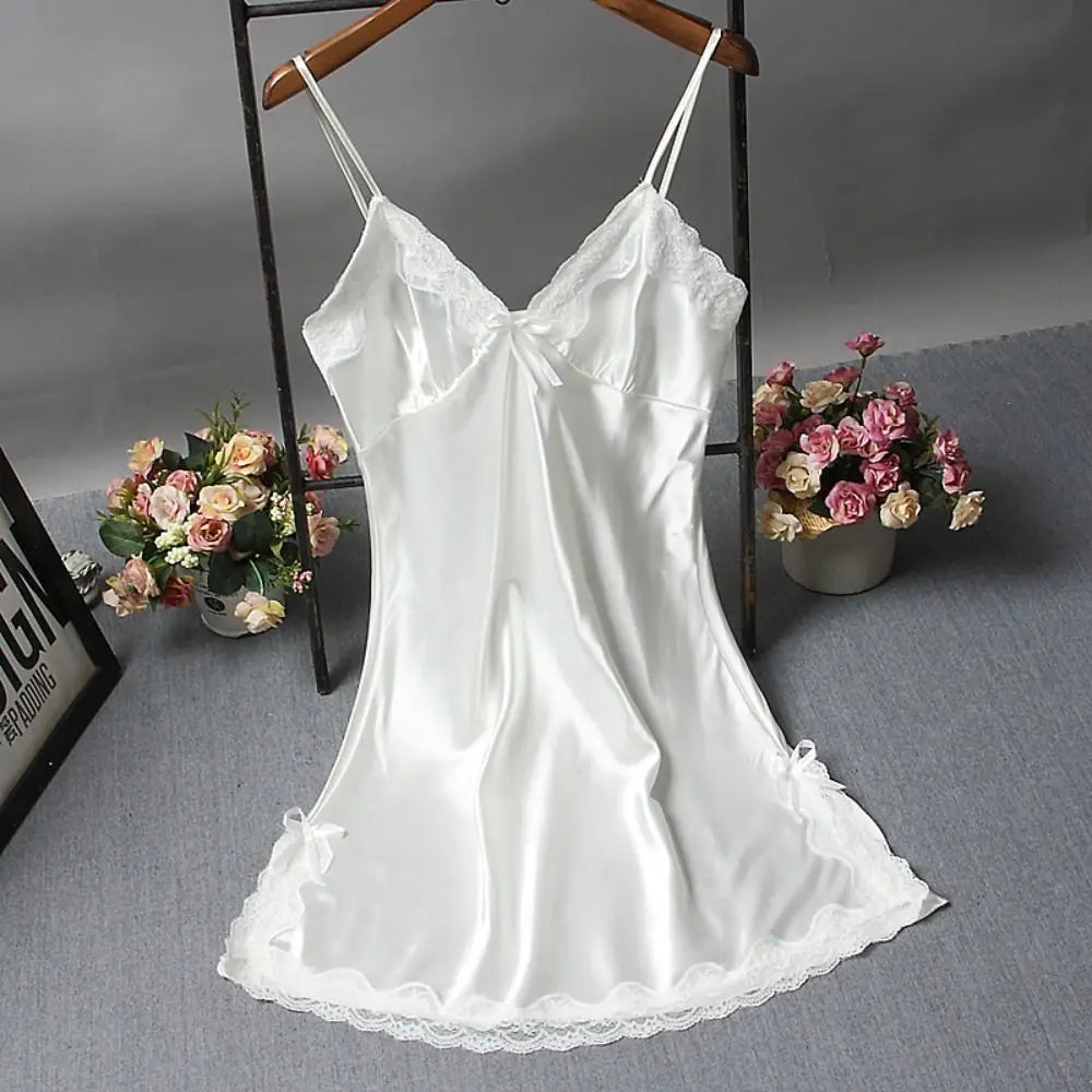 Lace Camisole Nightgown - Sexy Wedding Sleepwear - ZOOMNSTORE