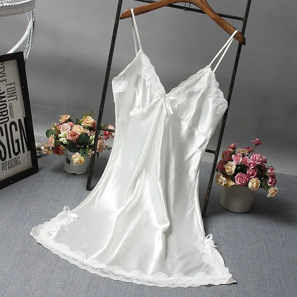 Lace Camisole Nightgown - Sexy Wedding Sleepwear - ZOOMNSTORE