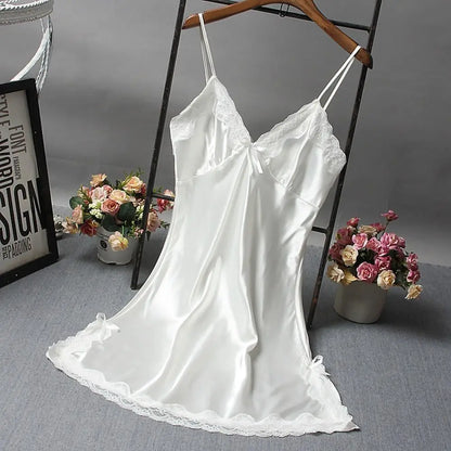 Lace Camisole Nightgown - Sexy Wedding Sleepwear - ZOOMNSTORE