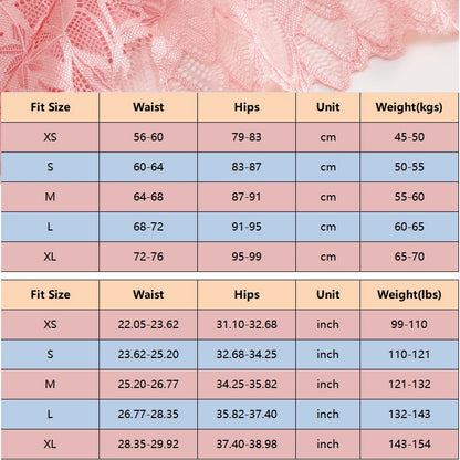 Lace Hollow Out Womens Underwear - Sexy Low-Waist Floral Briefs Breathable Lingerie - ZOOMNSTORE