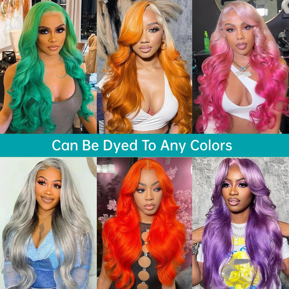 Lace Front Wig 13x6 Blonde Body Wave Human Hair Wig - 200 Density, Natural Hairline, Baby Hair - ZOOMNSTORE