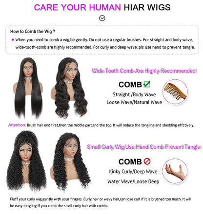 Lace Front Wig 13x6 Blonde Body Wave Human Hair Wig - 200 Density, Natural Hairline, Baby Hair - ZOOMNSTORE