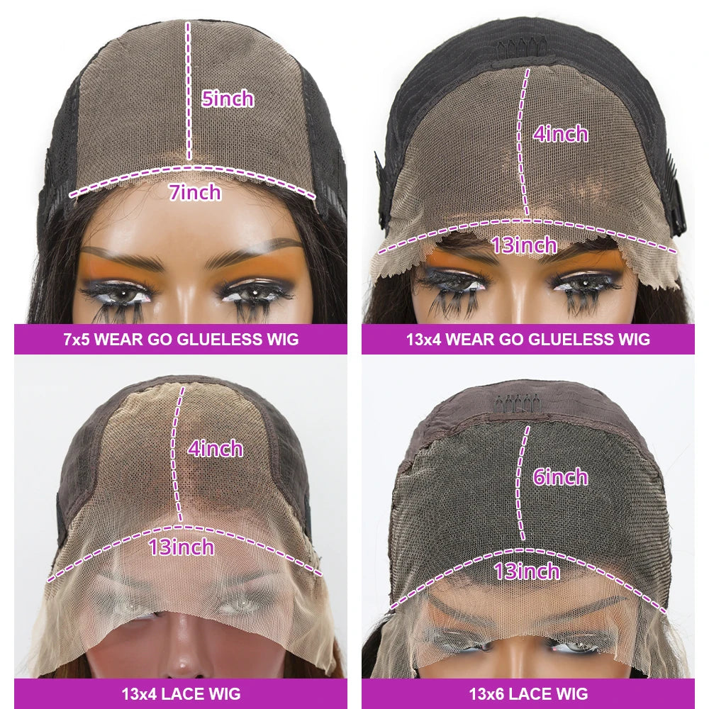 Lace Frontal Wigs - 250% Density HD Lace Front Pre Cut Bob Wigs Silky Straight - ZOOMNSTORE