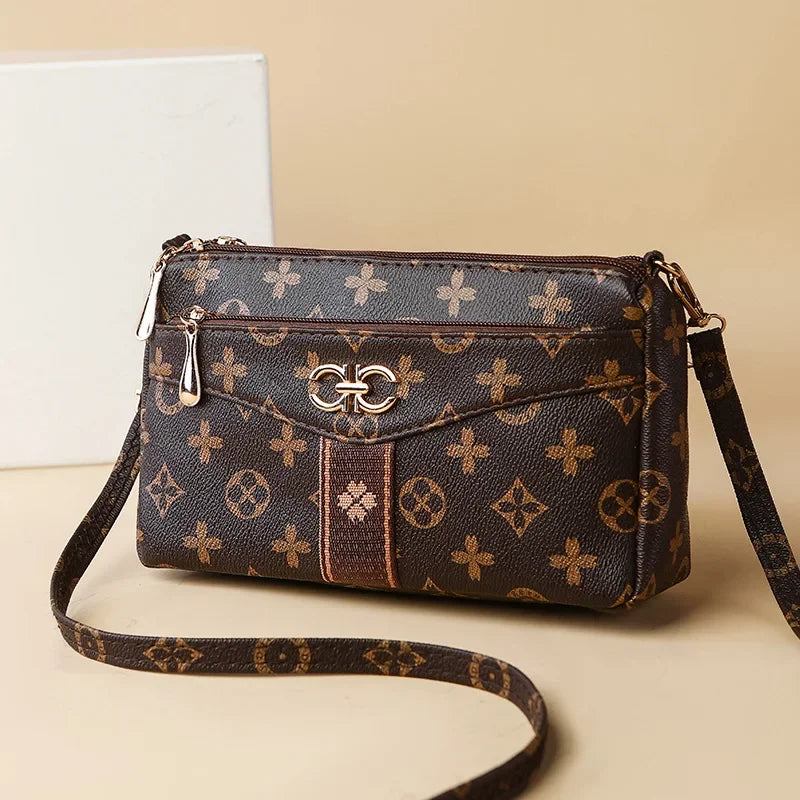 Ladies Crossbody Bag – Large Capacity Vintage Shoulder Bag with Coin Pocket - ZOOMNSTORE