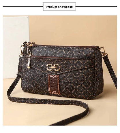 Ladies Crossbody Bag – Large Capacity Vintage Shoulder Bag with Coin Pocket - ZOOMNSTORE