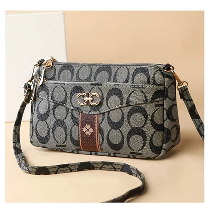 Ladies Crossbody Bag – Large Capacity Vintage Shoulder Bag with Coin Pocket - ZOOMNSTORE