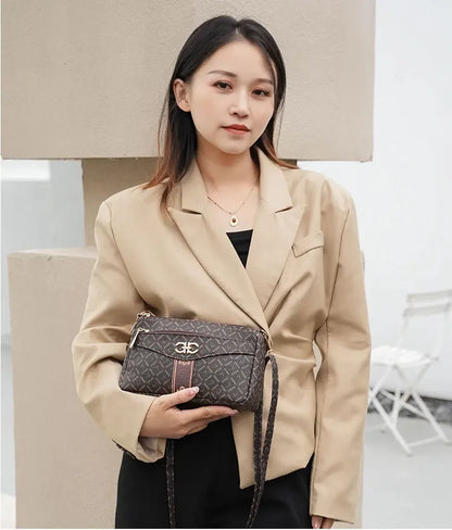 Ladies Crossbody Bag – Large Capacity Vintage Shoulder Bag with Coin Pocket - ZOOMNSTORE