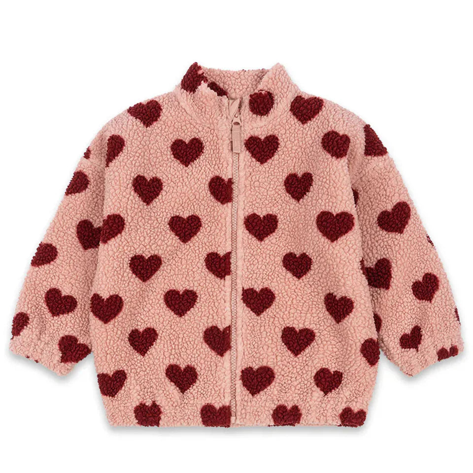 Lambswool Jacket for Baby Girls - Cartoon Outerwear for Kids 1-9Y - ZOOMNSTORE