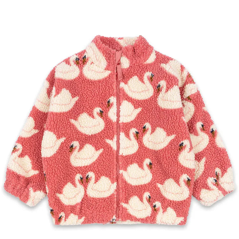 Lambswool Jacket for Baby Girls - Cartoon Outerwear for Kids 1-9Y - ZOOMNSTORE